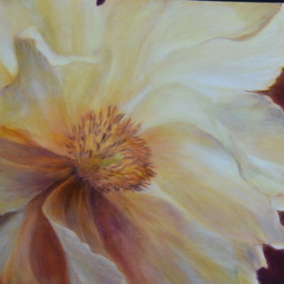Lynn Zimmerman - Flower-Faery - 18x29 oil on board