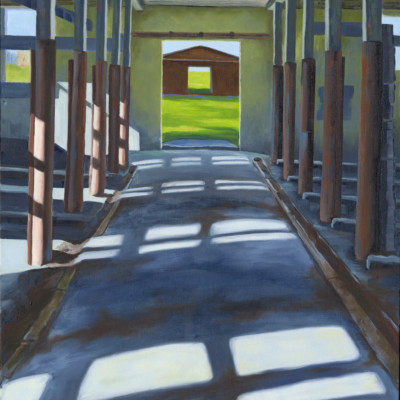 INGRID MCGARRY-Interior Two (Barn) 16x20 Oil