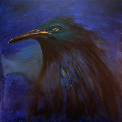 Don Wesley - Big Blue - 36x36 acrylic on canvas