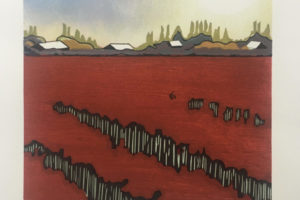Gene Jaress Red-Tulip-Field-at-Dusk