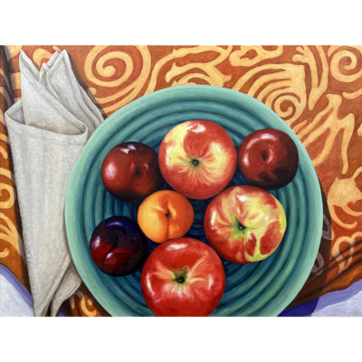 Bryant_Bowl of Fruit on a Red Cloth small
