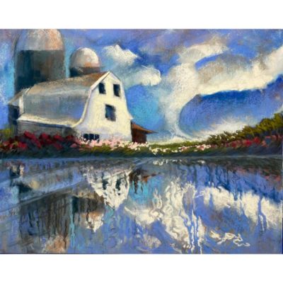 17.--Reflections-of-Silos-16x20-soft-pastel-on-paper-740