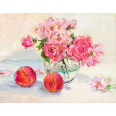 Olney Peaches with Roses