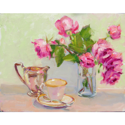 Olney Tea with Milk and Roses